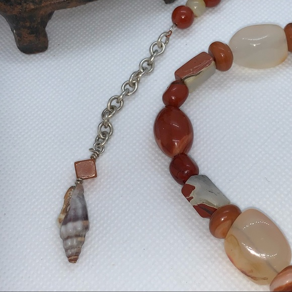 Handcrafted “Sedona” Carnelian Red Jasper & 925 Necklace & Earring Set - Picture 5 of 13